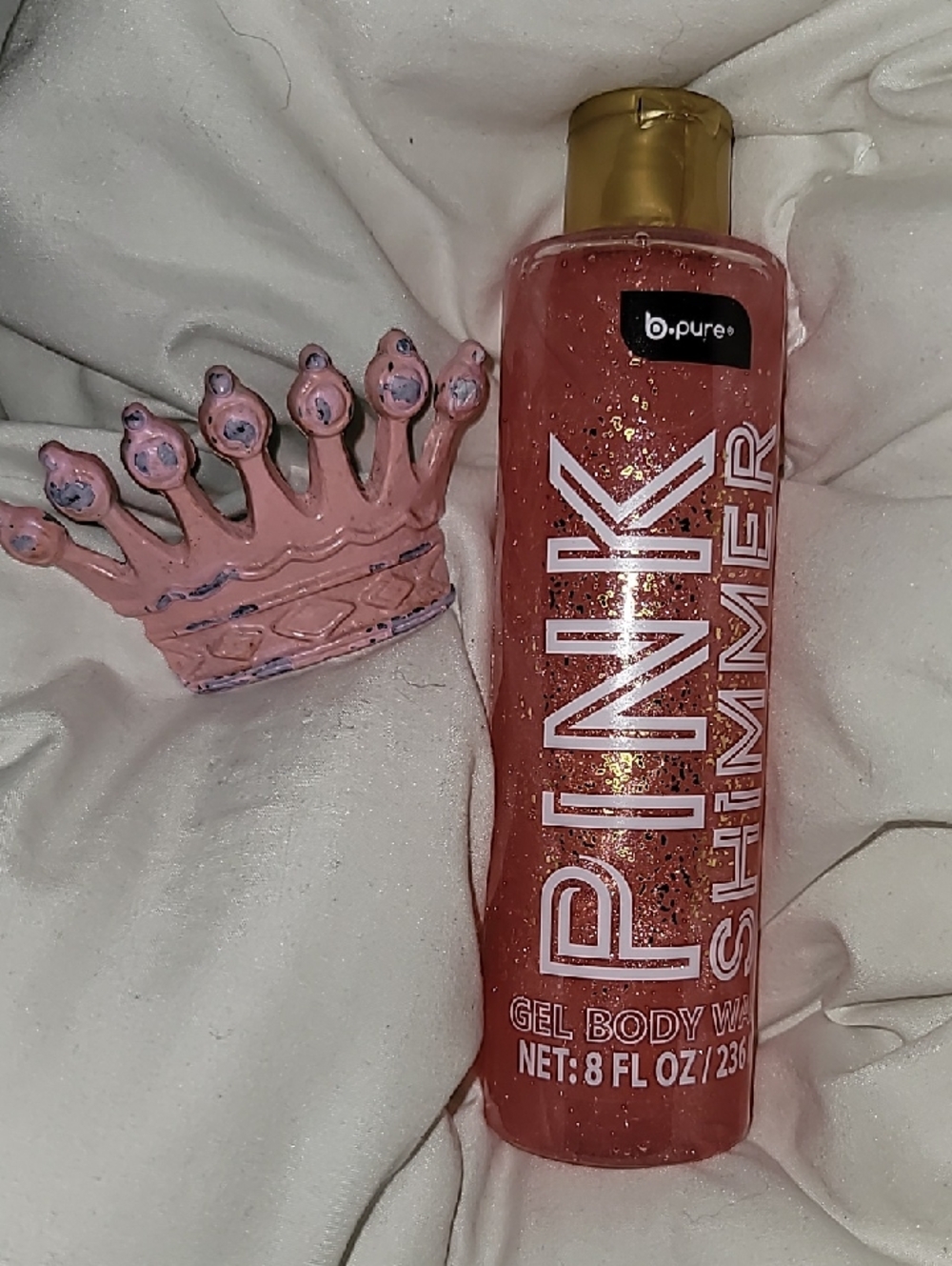 b.pure PINK SHIMMER Gel Body Wash - Pink with Gold Shimmer